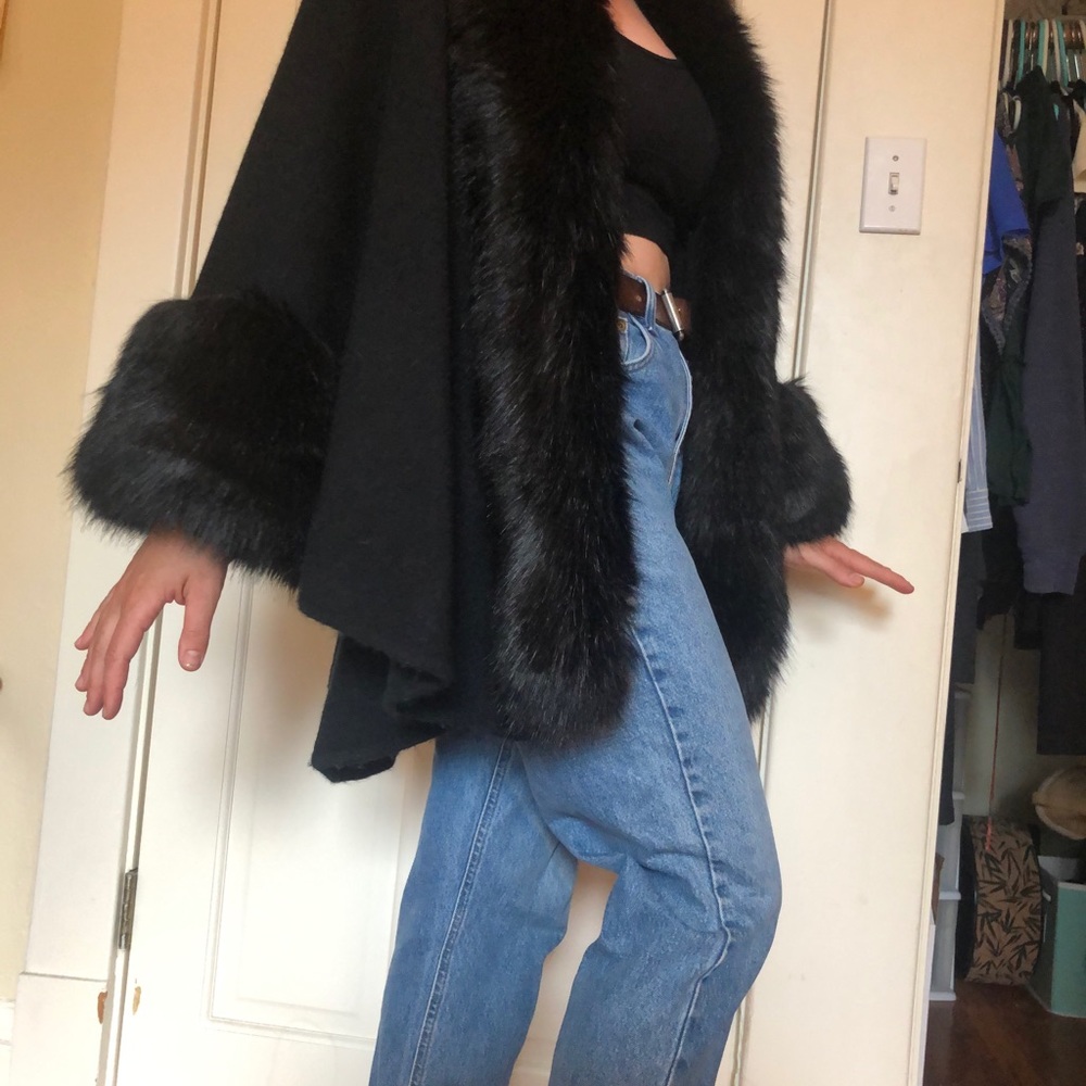 Fur Lined Shawl